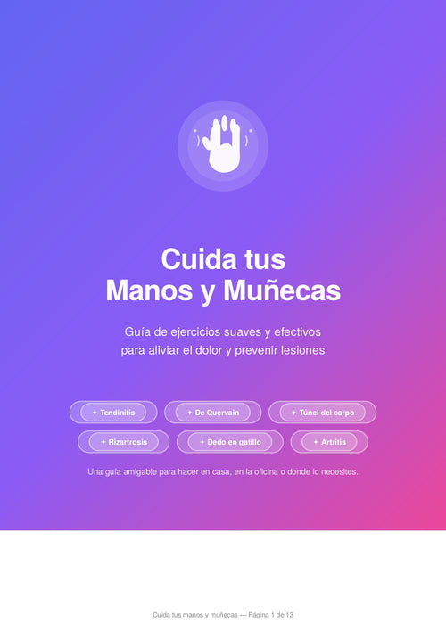 PDF Guía de ejercicios suaves y efectivos para aliviar el dolor y prevenir lesiones ✨