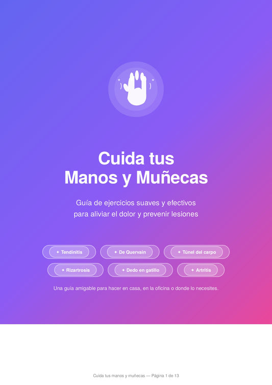 PDF Guía de ejercicios suaves y efectivos para aliviar el dolor y prevenir lesiones ✨